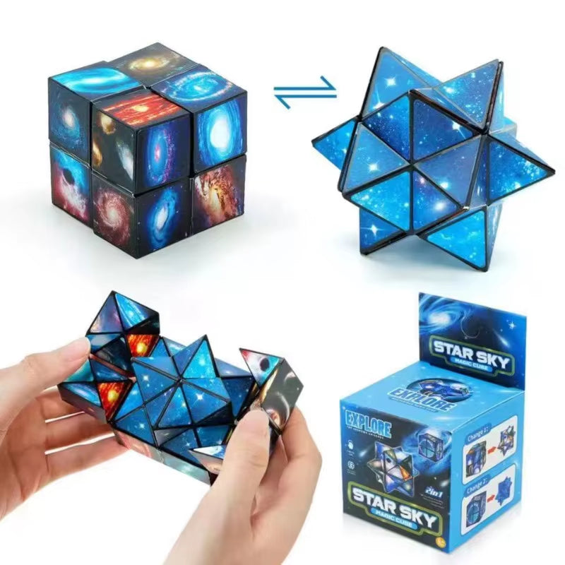 Star Sky Infinity Cube Fidget Toy – 2-in-1 Puzzle