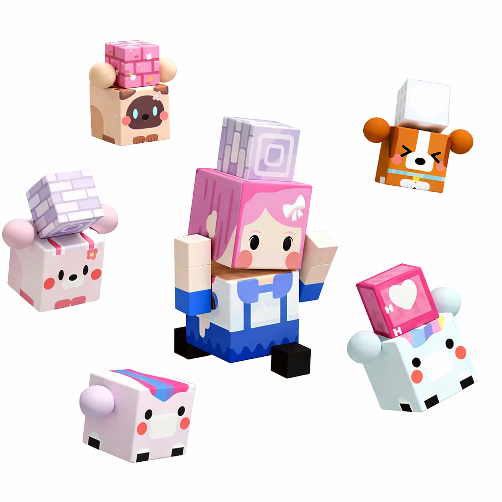 Magnetic Cube Building Toy – Blossom