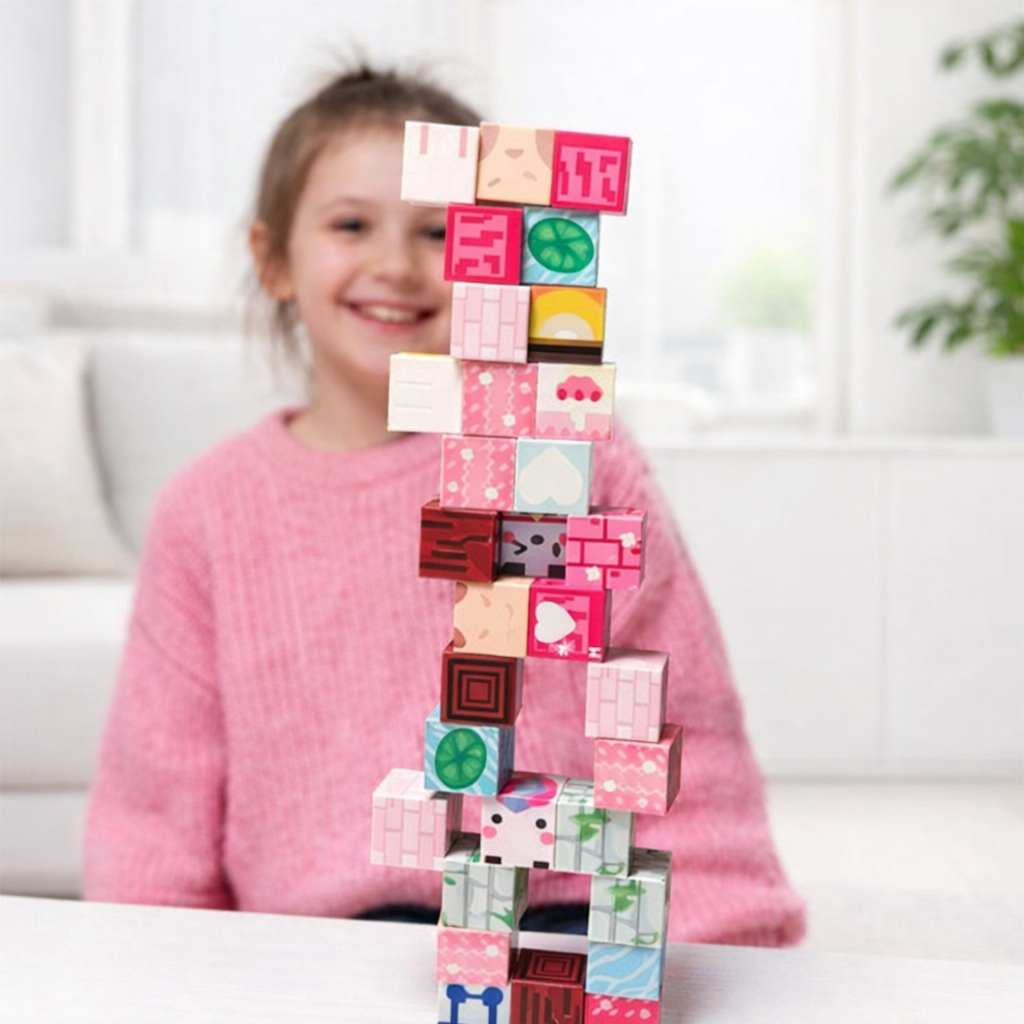 Magnetic Cube Building Toy – Blossom
