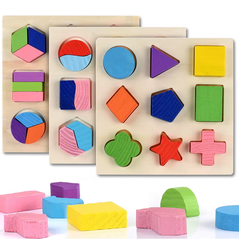 Montessori Geometric Puzzle Toy – Early Learning for Toddlers