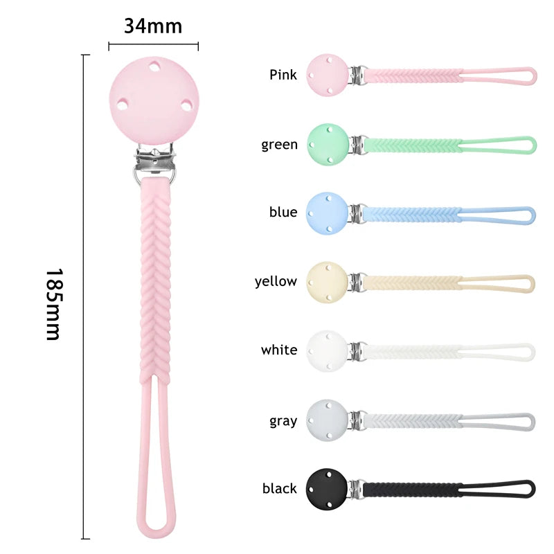 Silicone Pacifier Clip for Babies – Soft & Durable