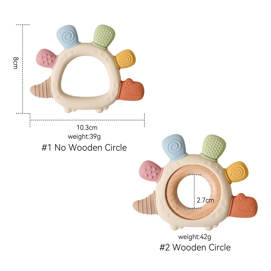 Baby Dinosaur Silicone Teether