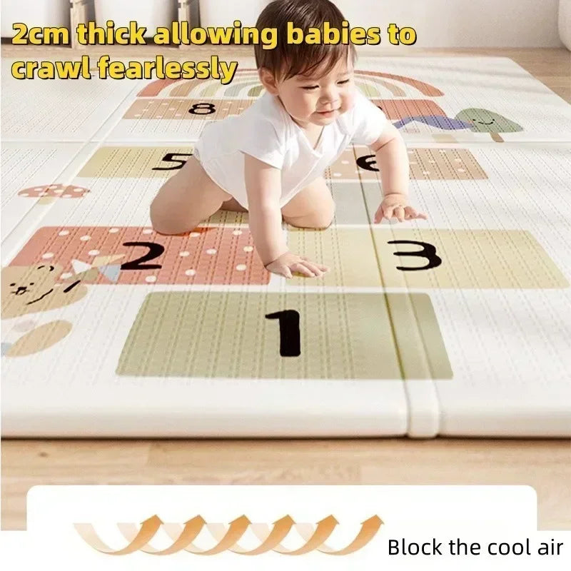 Non-Toxic Foldable Baby Play Mat – Educational Activity Floor Mat