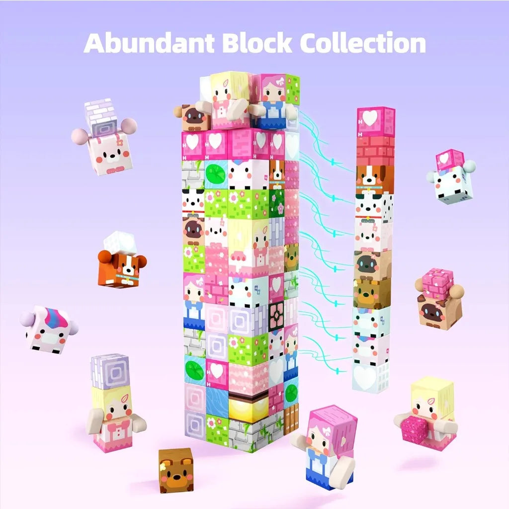 Magnetic Cube Building Toy – Blossom
