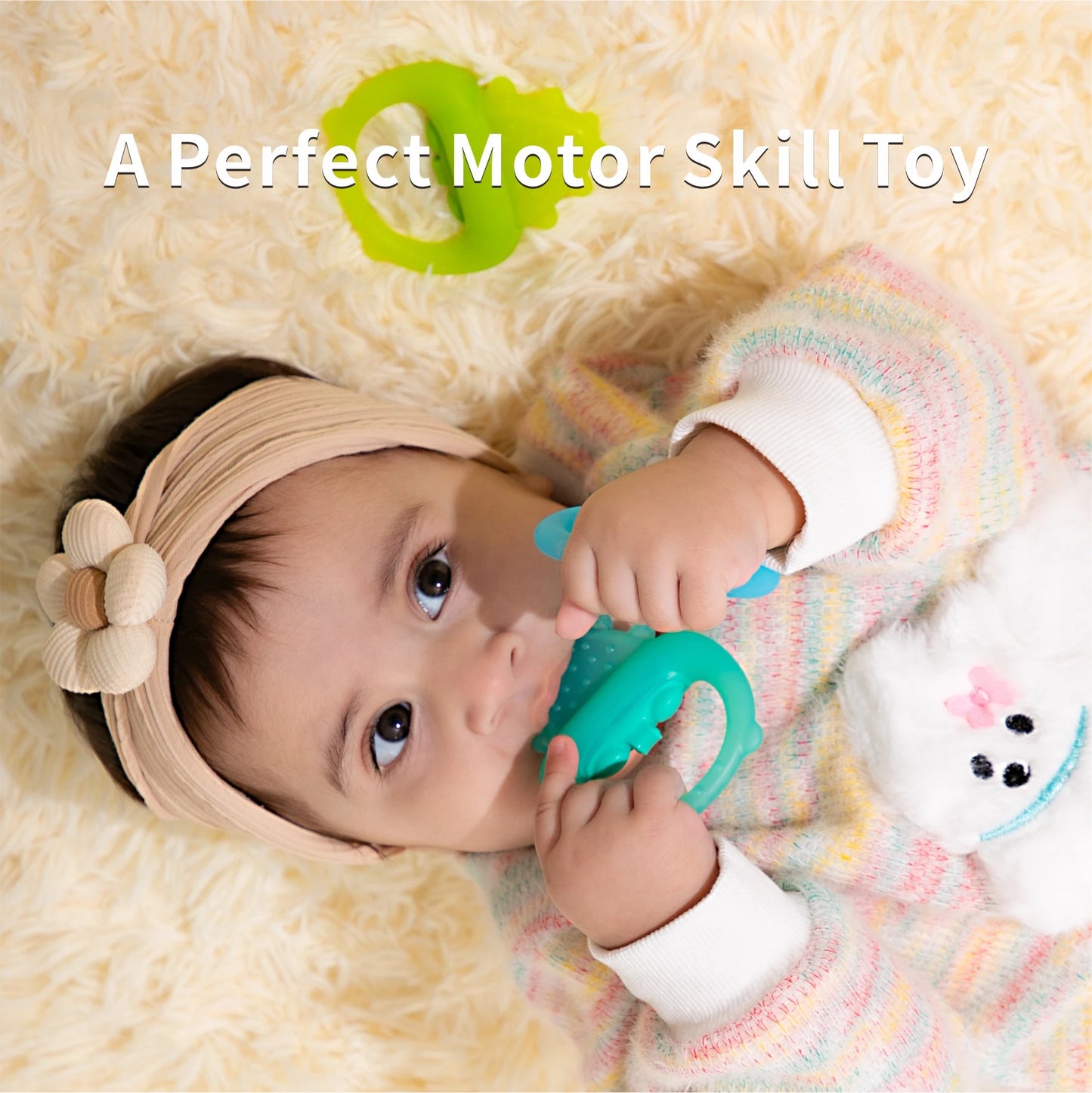 Freezable Silicone Baby Teether – Cooling Gum Relief