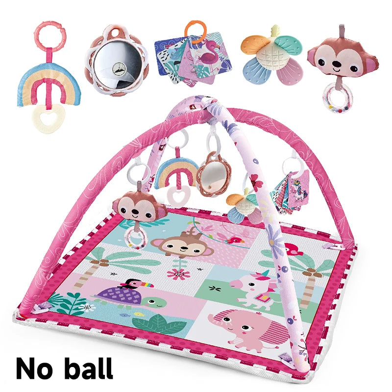 Baby Activity Play Gym & Tummy Time Mat – Newborn Play Mat with Toys (0–36 Months)