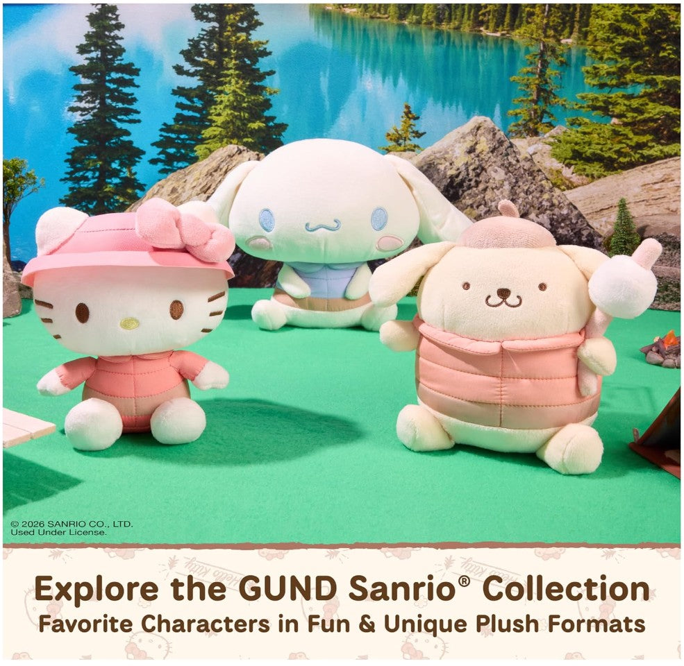 GUND - Sanrio Official Hello Kitty Camping Plush
