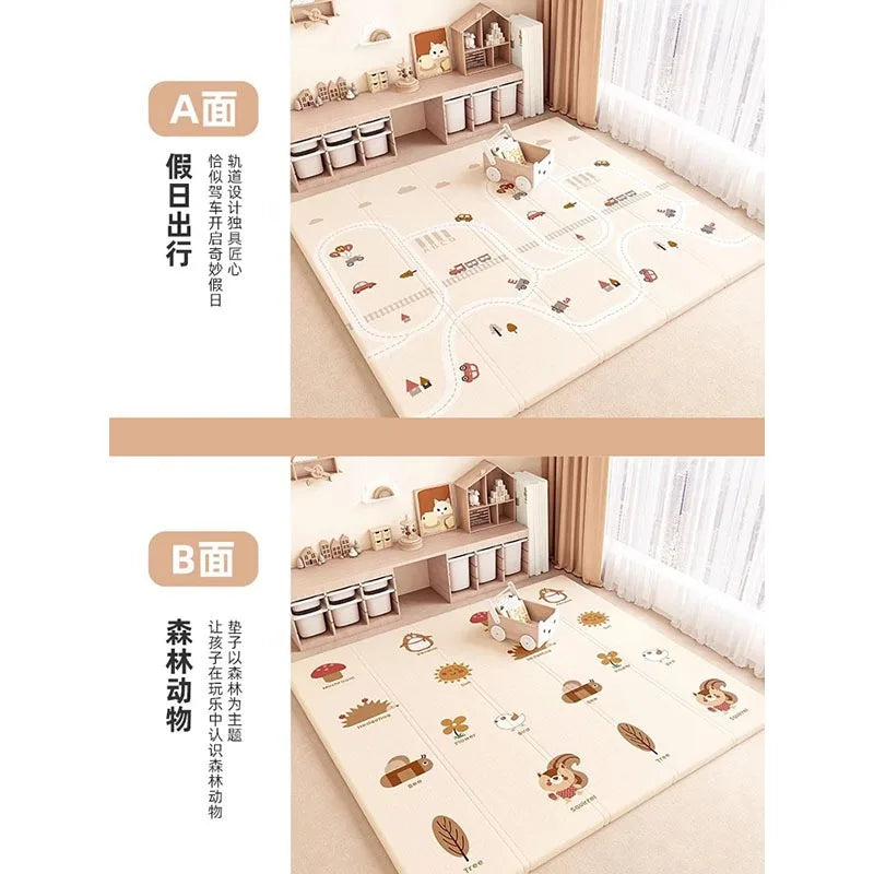 Non-Toxic Foldable Baby Play Mat – Educational Activity Floor Mat