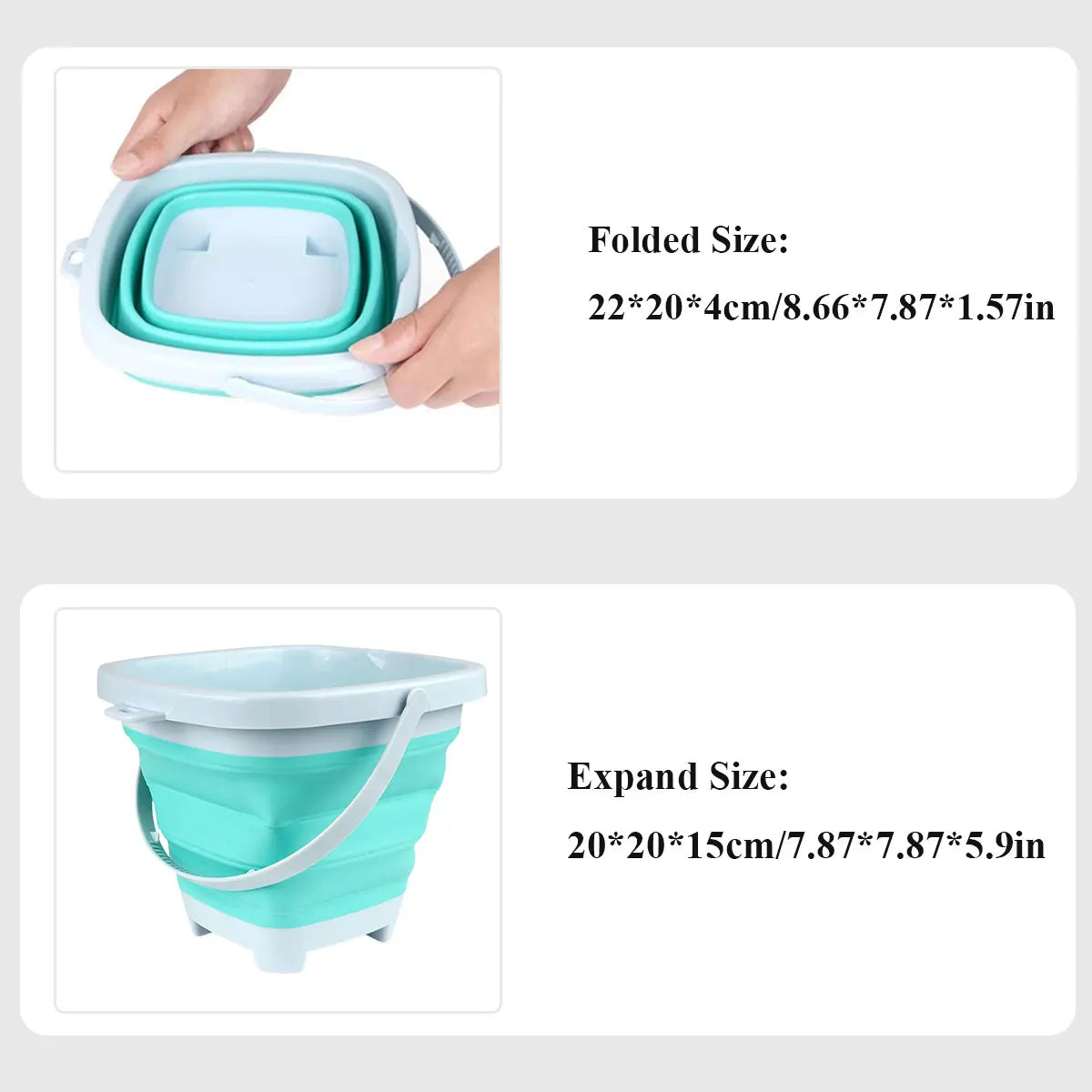 Beach Sand & Water Play Set for Kids โ Folding Bucket & Sandbox Accessories
