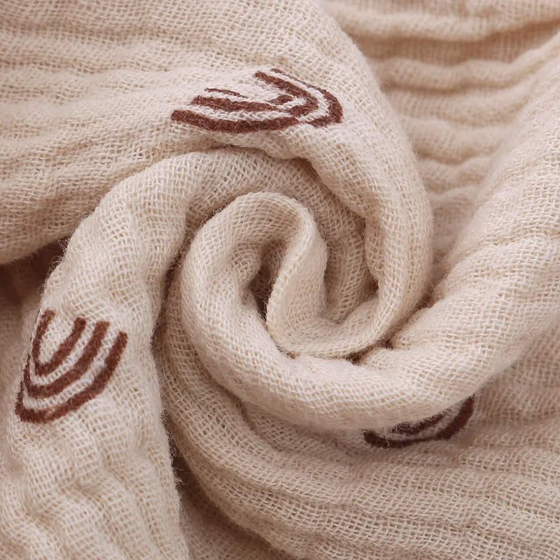 Soft Cotton Baby Bib with Ruffle Trim