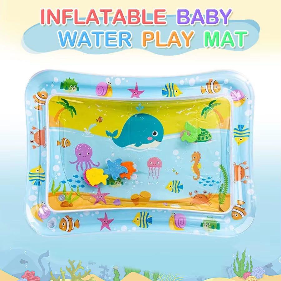 Baby Inflatable Water Mat – Tummy Time Activity Toy