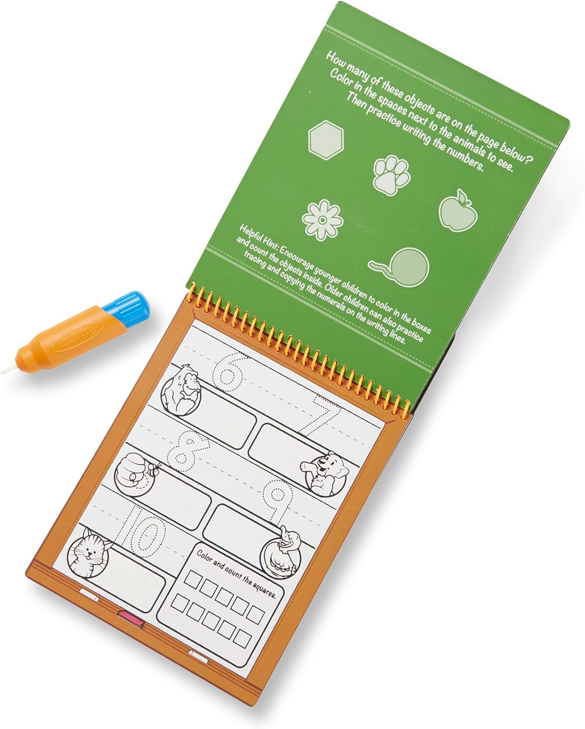 Melissa & Doug - On The Go Water Wow! Reusable Water-Reveal Activity Pad - Numbers