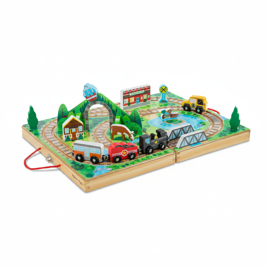 Melissa & Doug - Take-Along Railroad Toy