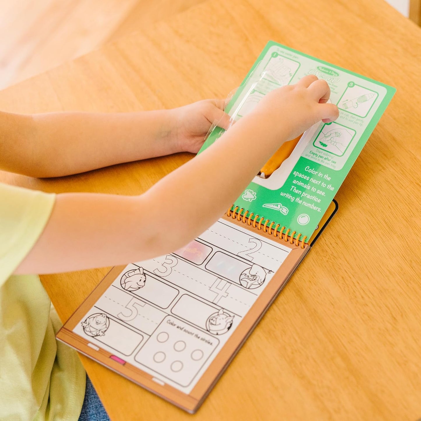 Melissa & Doug - On The Go Water Wow! Reusable Water-Reveal Activity Pad - Numbers