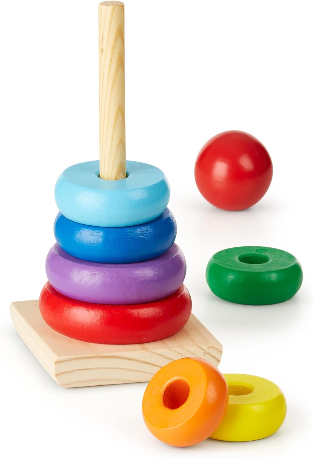 Melissa & Doug - Wooden Stacking Rings