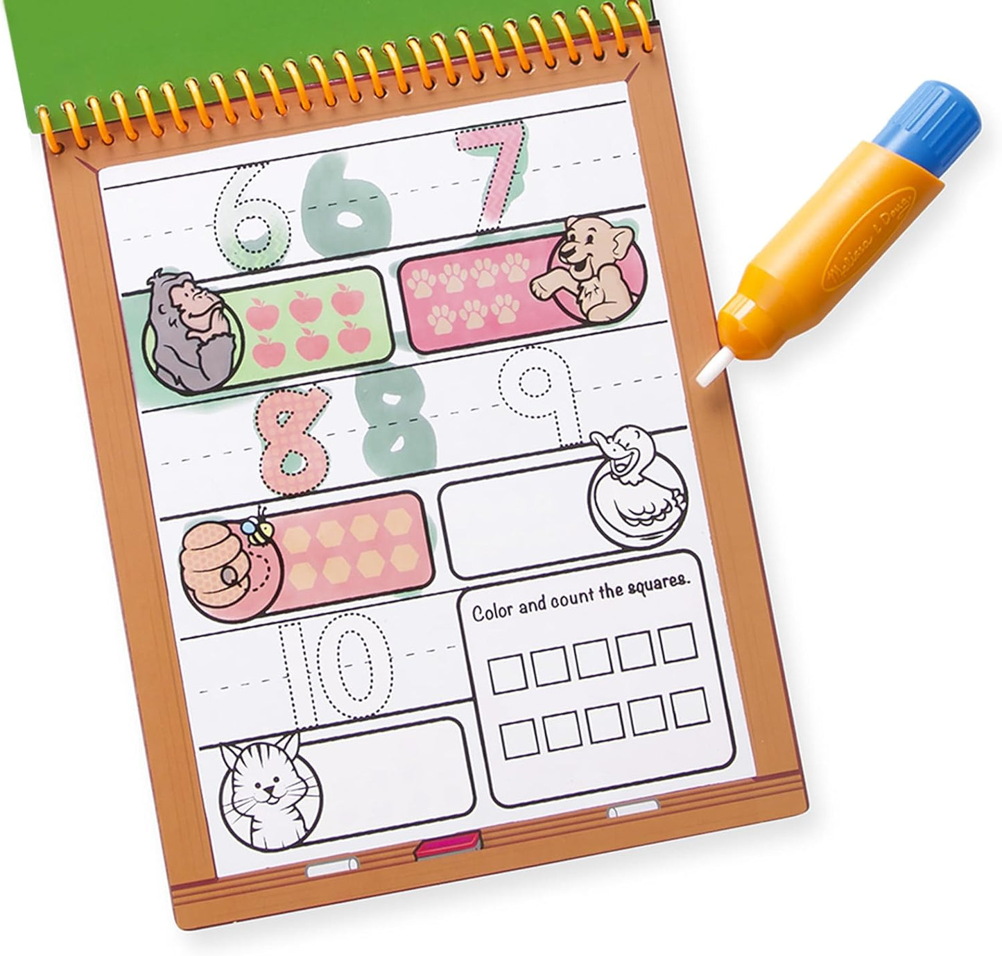 Melissa & Doug - On The Go Water Wow! Reusable Water-Reveal Activity Pad - Numbers