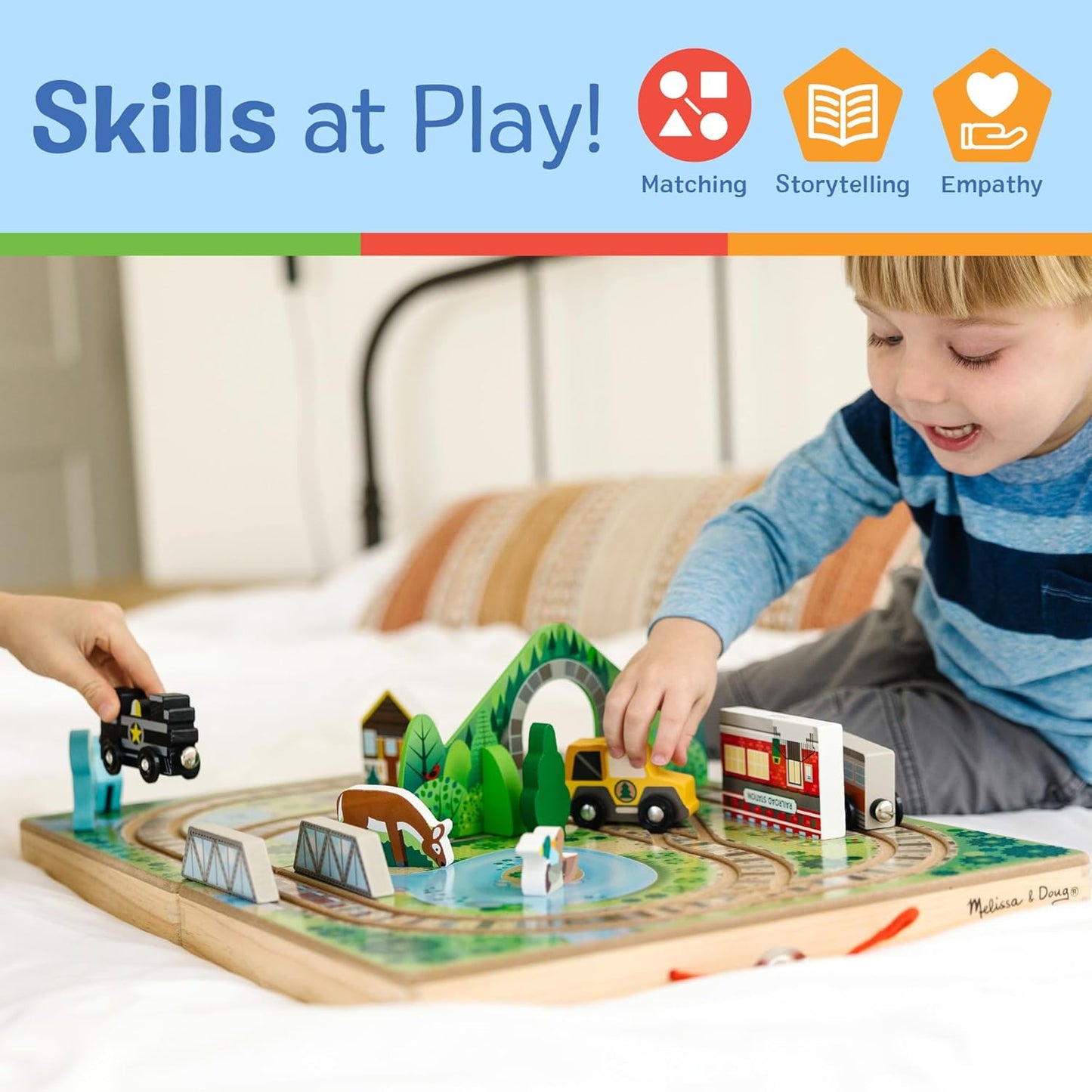 Melissa & Doug - Take-Along Railroad Toy