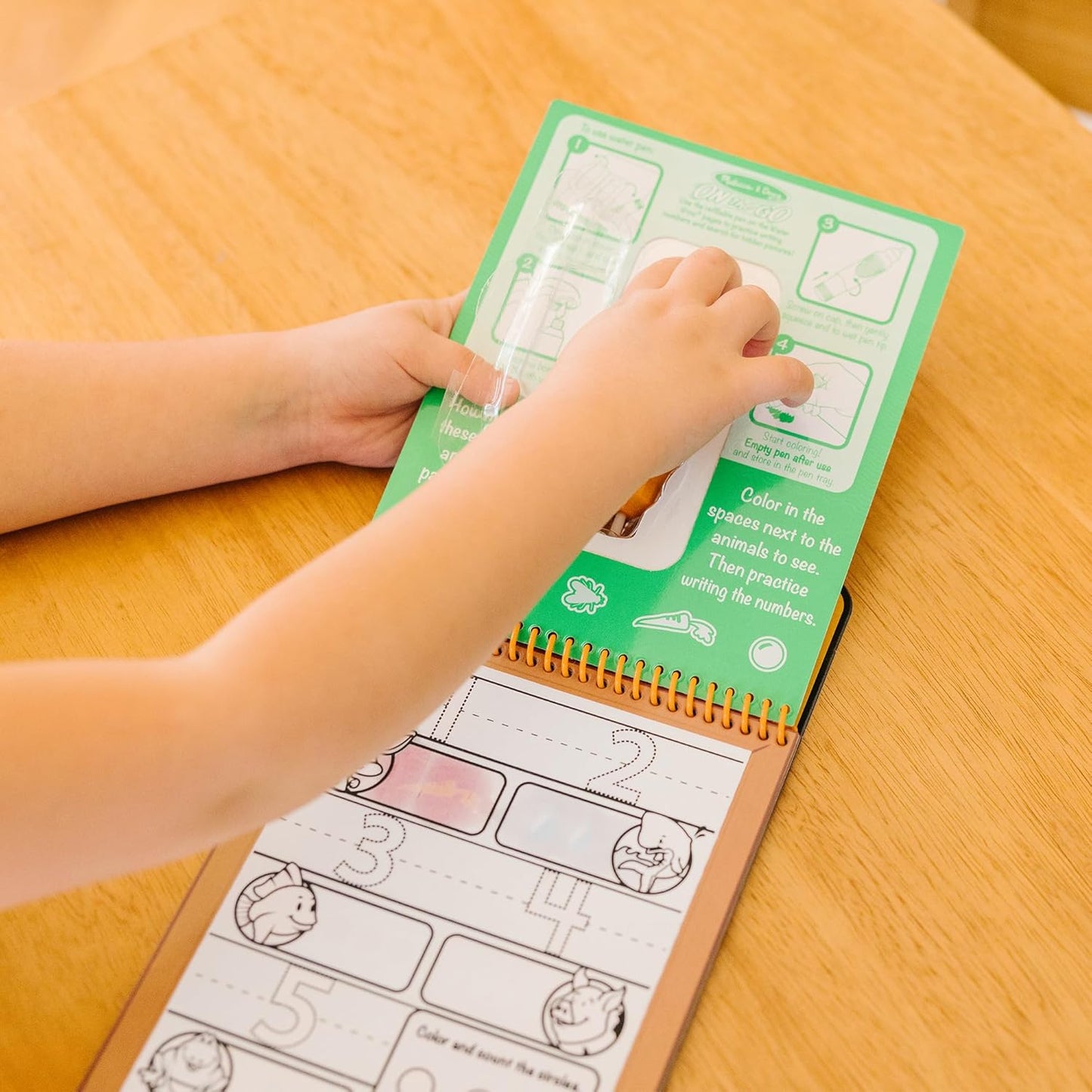 Melissa & Doug - On The Go Water Wow! Reusable Water-Reveal Activity Pad - Numbers