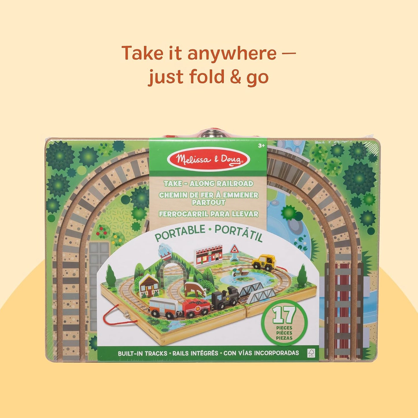 Melissa & Doug - Take-Along Railroad Toy