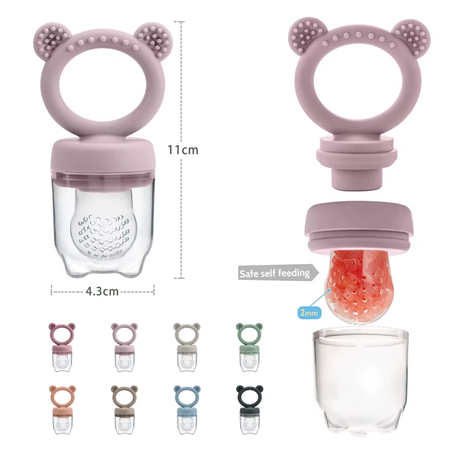 Silicone Fruit Feeder – Fresh Food Nibbler & Teether for Baby