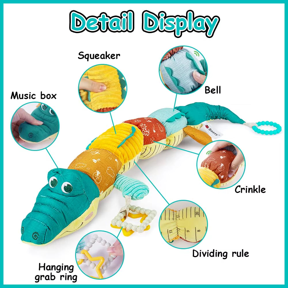 Multi-Sensory Crocodile Plush Toy