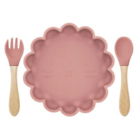 3-Piece Baby Tableware Set – Silicone Bowl, Spoon & Fork