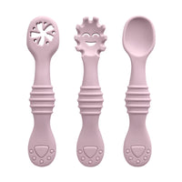 Baby Silicone Spoon and Fork Set (3 Pieces) – Feeding & Training Utensils