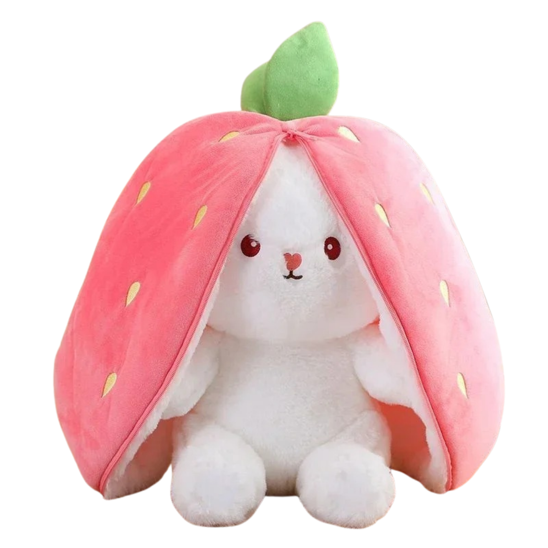 Peek-A-Boo Bunny Plush | Strawberry & Carrot