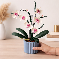 DIY Flower Building Bricks Orchid Model