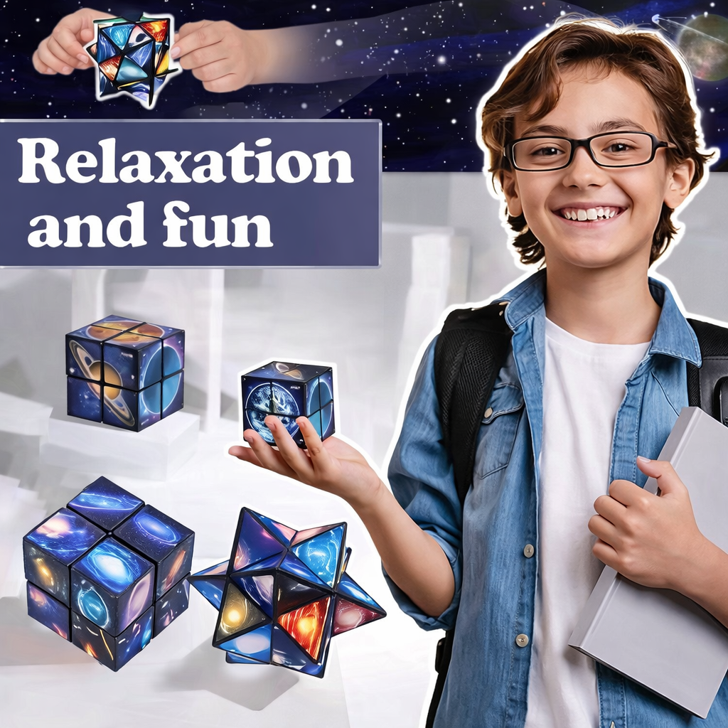 Star Sky Infinity Cube Fidget Toy – 2-in-1 Puzzle