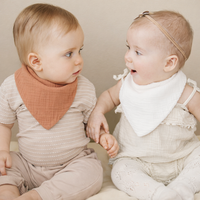 Baby Bandana Bibs – Soft Muslin Cotton - Set of 5