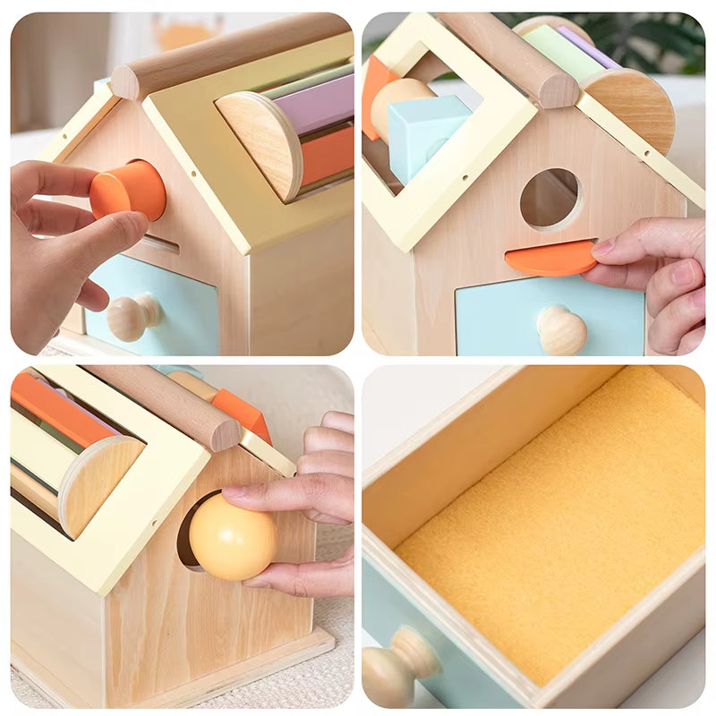 Montessori Shape Sorting Toy House