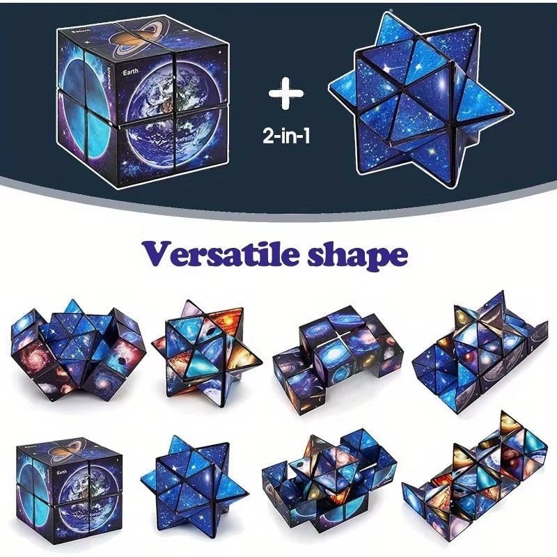 Star Sky Infinity Cube Fidget Toy – 2-in-1 Puzzle