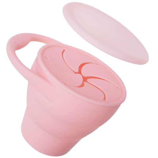 Silicone Snack Cup – Portable Spill-Resistant Food Container