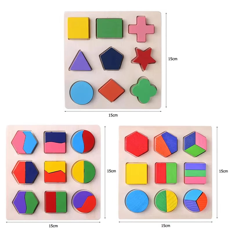 Montessori Geometric Puzzle Toy – Early Learning for Toddlers