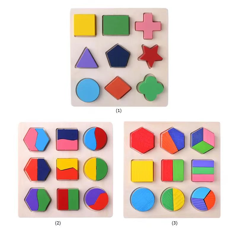 Montessori Geometric Puzzle Toy – Early Learning for Toddlers
