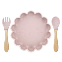 3-Piece Baby Tableware Set – Silicone Bowl, Spoon & Fork