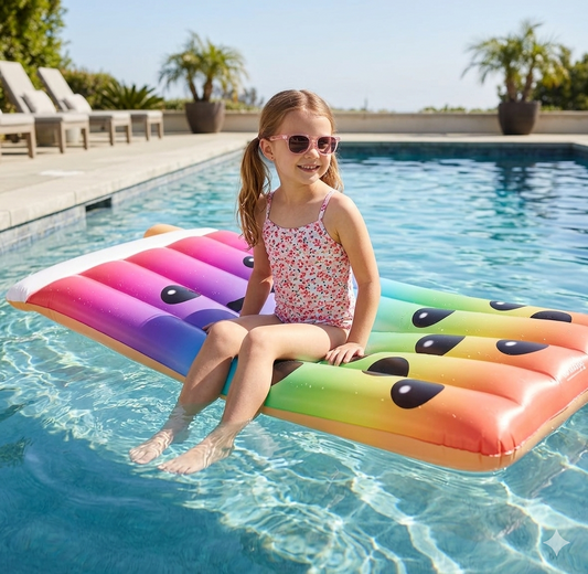 Giant Bubble Tea Pool Float – Inflatable Summer Lounger for Pool