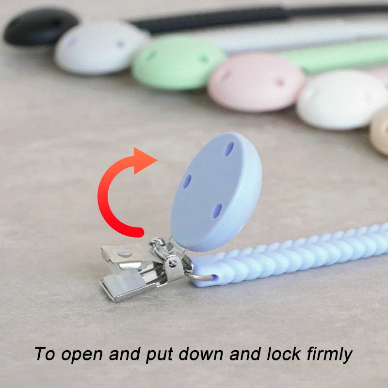 Silicone Pacifier Clip for Babies – Soft & Durable