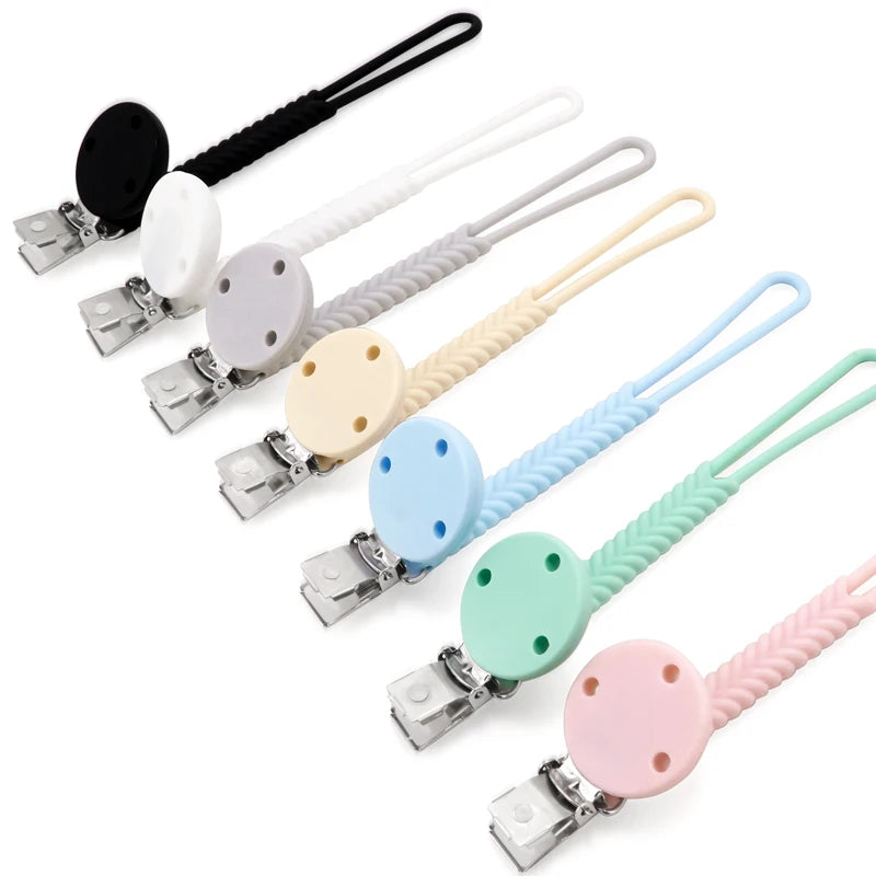 Silicone Pacifier Clip for Babies – Soft & Durable