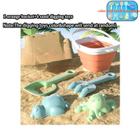 Beach Sand & Water Play Set for Kids – Folding Bucket & Sandbox Accessories