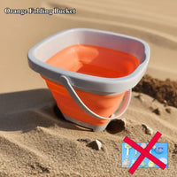 Beach Sand & Water Play Set for Kids – Folding Bucket & Sandbox Accessories