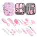 Mother and Baby Set, Children'S Nail Clippers, Medicine Feeders, 20 Piece Set, Comb Brush, EVA Bag Care Set