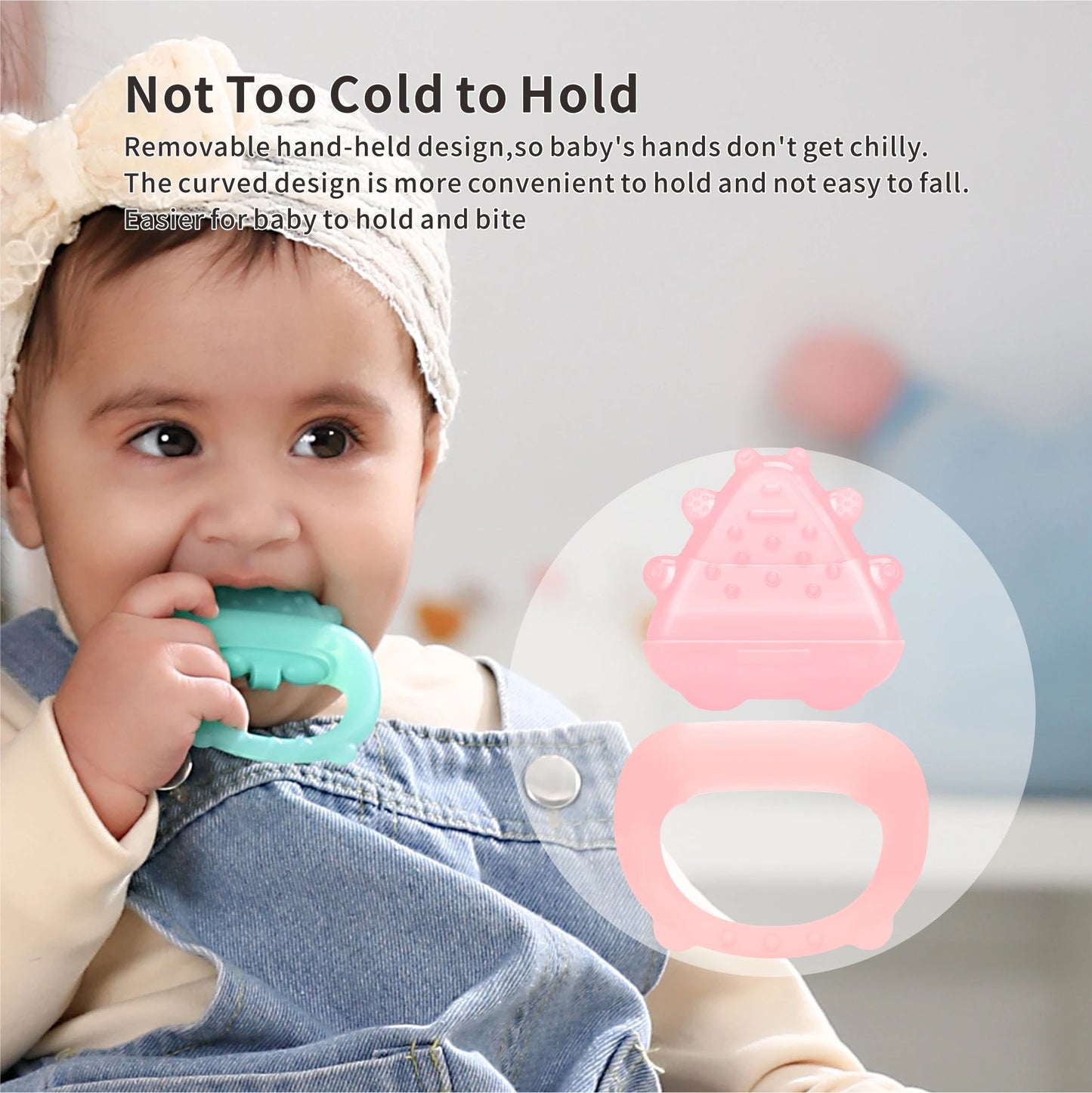 Freezable Silicone Baby Teether – Cooling Gum Relief