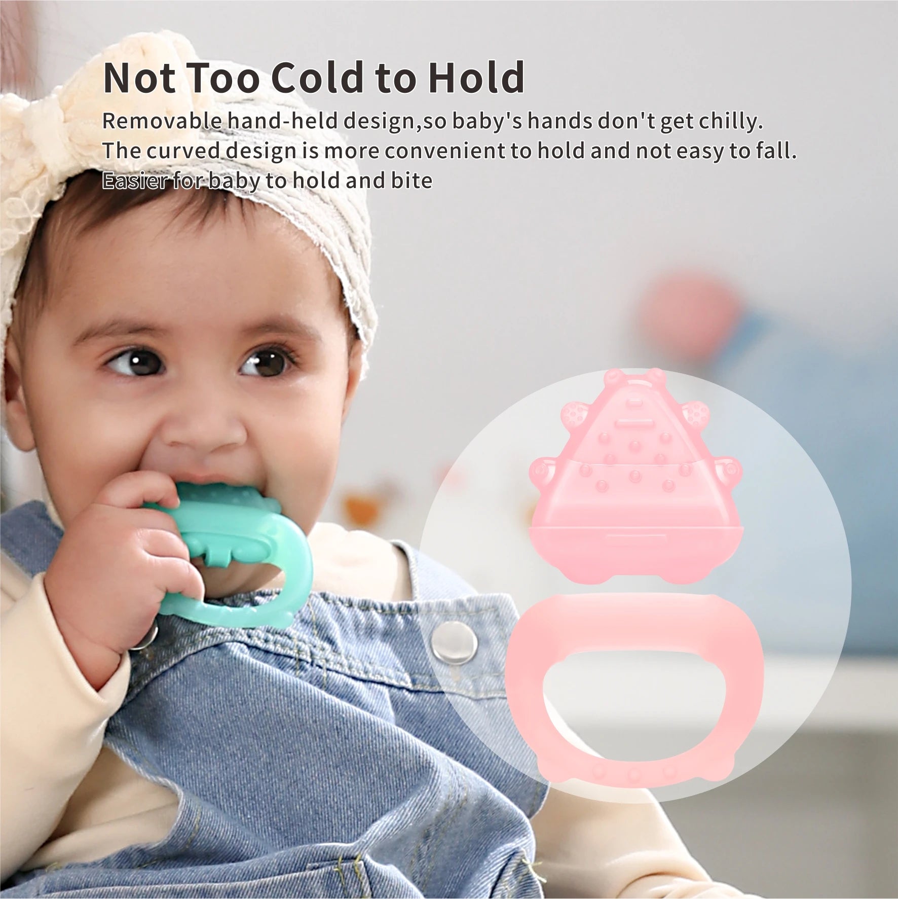 Freezable Silicone Baby Teether – Cooling Gum Relief