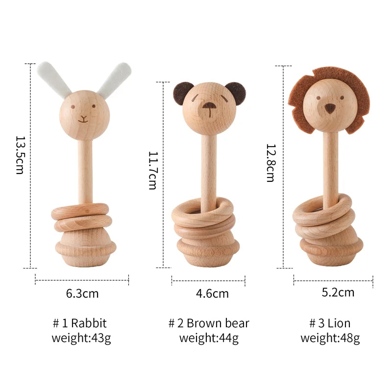 Montessori Wood Rattle 