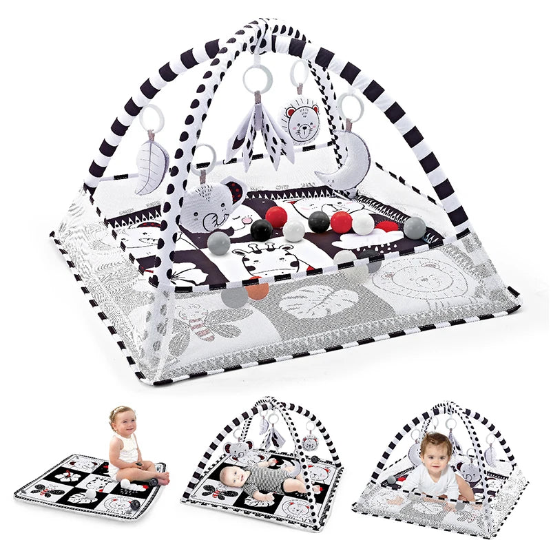 Baby Activity Play Gym & Tummy Time Mat – Newborn Play Mat with Toys (0–36 Months)