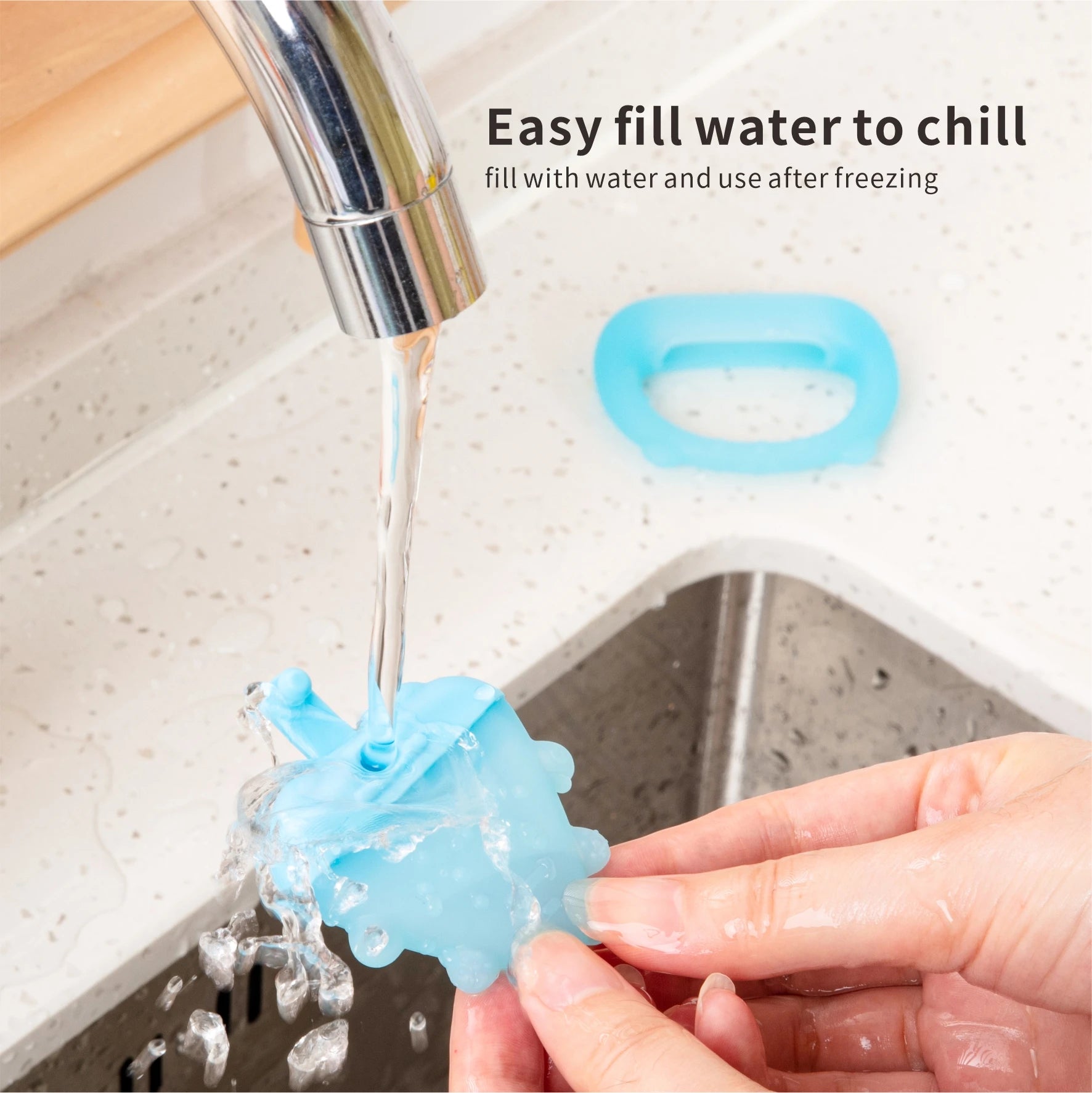 Freezable Silicone Baby Teether – Cooling Gum Relief
