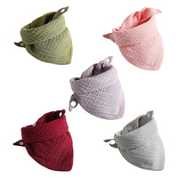 Baby Bandana Bibs – Soft Muslin Cotton - Set of 5