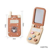 Wooden Flip Phone Toy